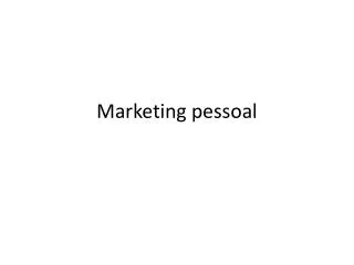 marketing pessoal