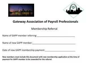 Gateway Association of Payroll Professionals