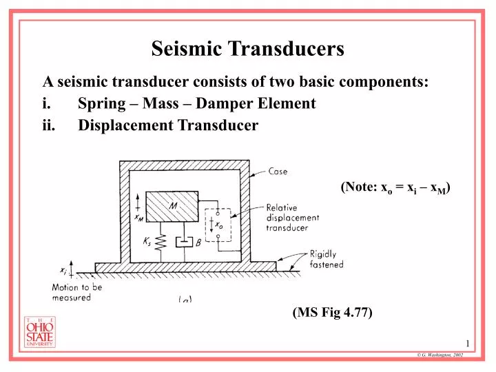 seismic transducers