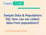 Understanding Data Collection and Sampling Methods from Populations - slide 1