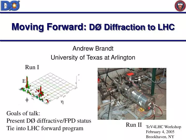moving forward d diffraction to lhc