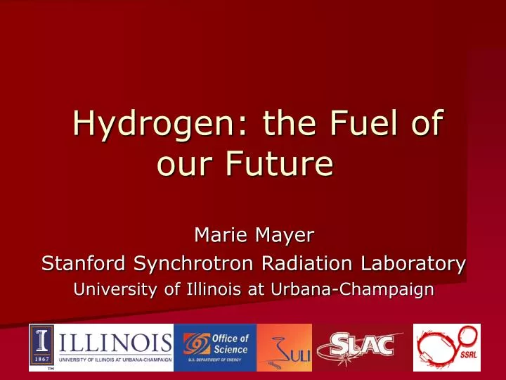 hydrogen the fuel of our future