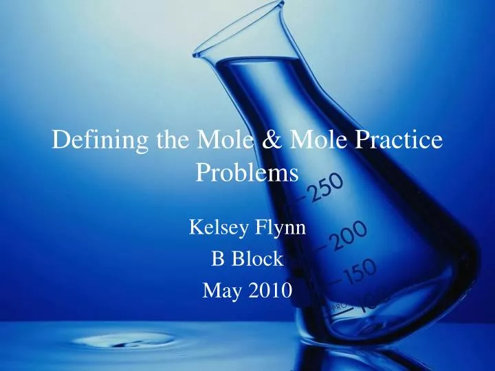 defining the mole mole practice problems
