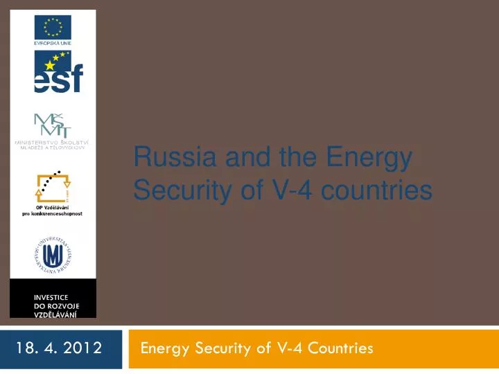 russia and the energy security of v 4 countries