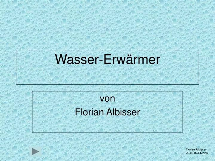 wasser erw rmer