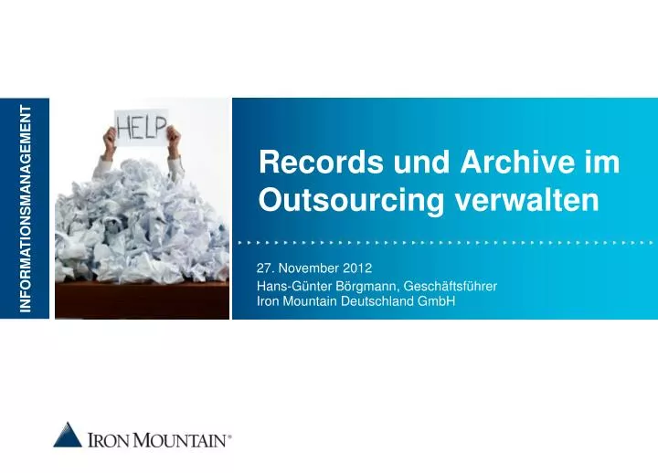 records und archive im outsourcing verwalten