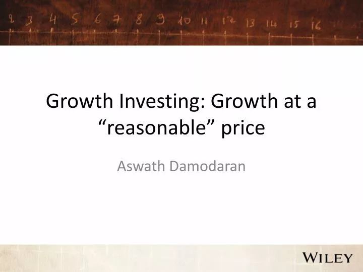 growth investing growth at a reasonable price