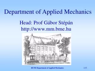 Department of Applied Mechanics