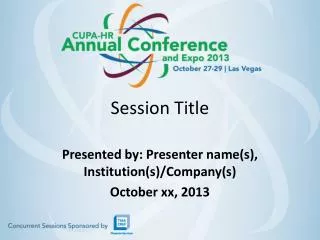 Session Title