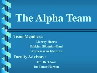 The Alpha Team