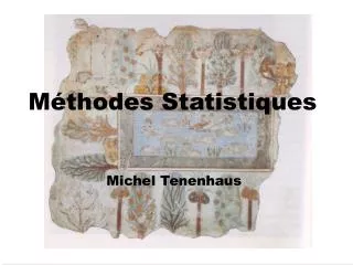 m thodes statistiques