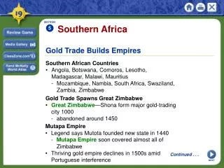 Gold Trade Builds Empires