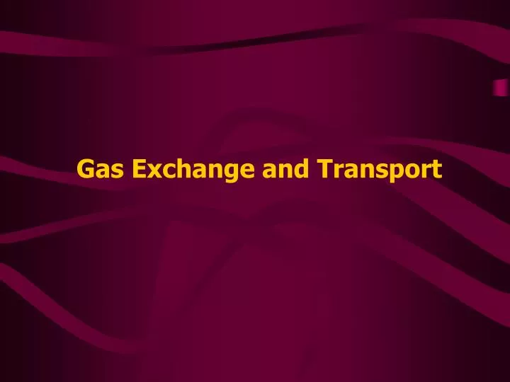 gas exchange and transport