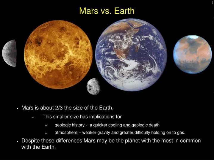 mars vs earth