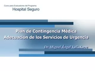 plan de contingencia m dica adecuaci n de los servicios de urgencia