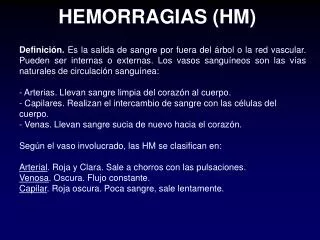 hemorragias hm