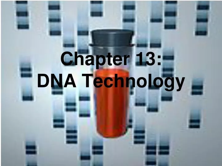 chapter 13 dna technology