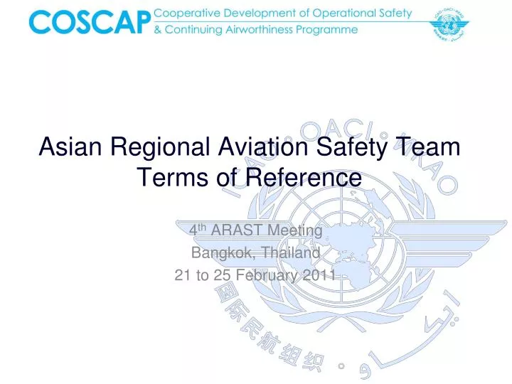 asian regional aviation safety team terms of reference