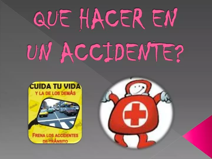 que hacer en un accidente