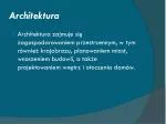 Architektura - slide 1