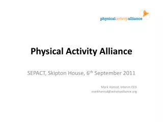 Physical Activity Alliance