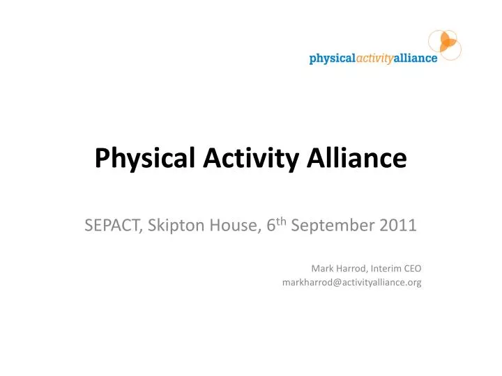 physical activity alliance
