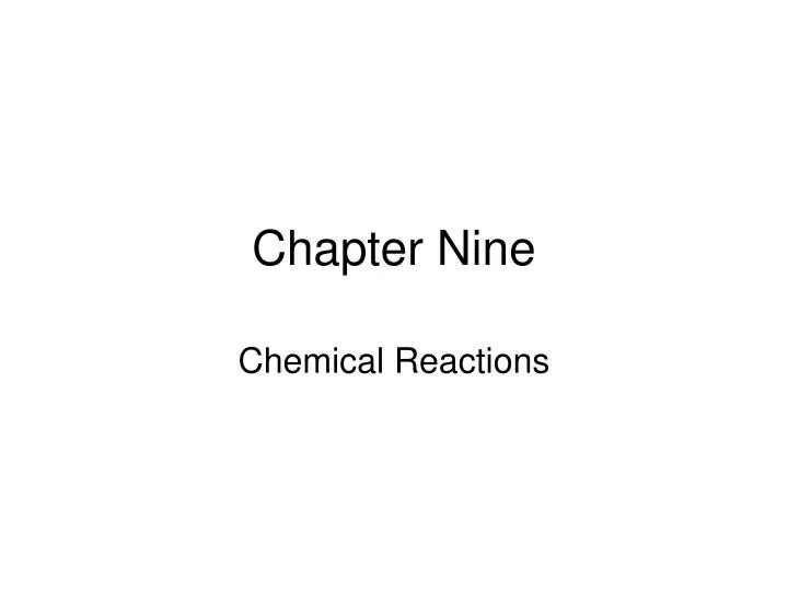 chapter nine