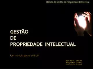 gest o de propriedade intelectual