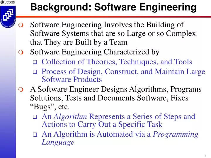 background software engineering