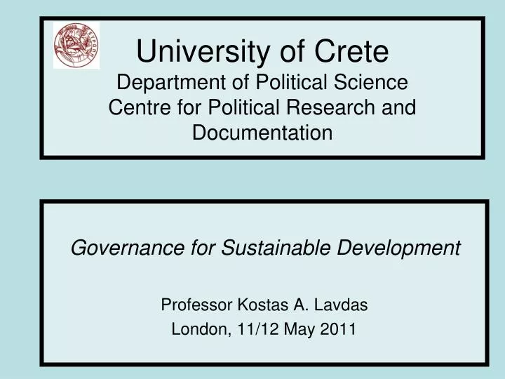 university of crete department of political science centre for political research and documentation
