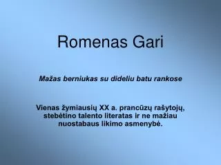 romenas gari