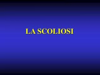 la scoliosi