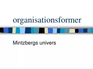 organisationsformer