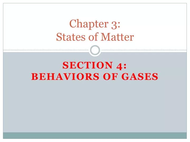 chapter 3 states of matter