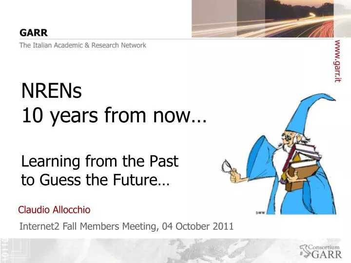 nrens 10 years from now learning from the past to guess the future