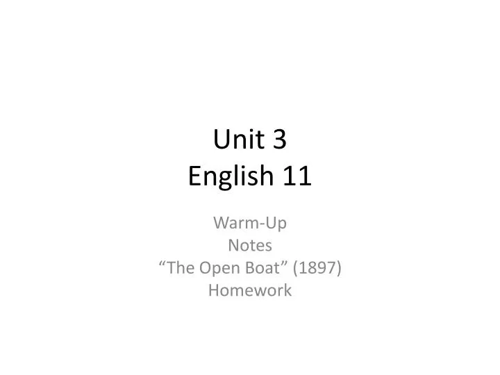 unit 3 english 11