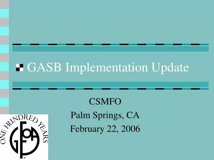 gasb implementation update