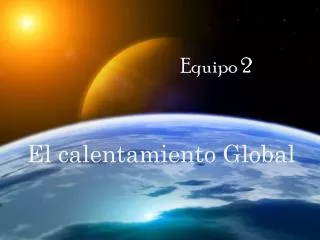 el calentamiento global