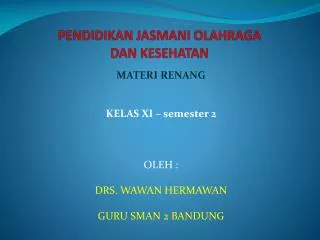 pendidikan jasmani olahraga dan kesehatan