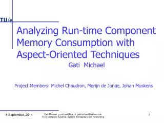 Analyzing Run-time Component Memory Consumption with Aspect-Oriented Techniques