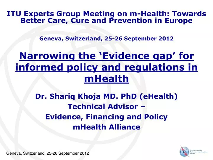 narrowing the evidence gap for informed policy and regulations in mhealth