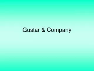 Gustar &amp; Company