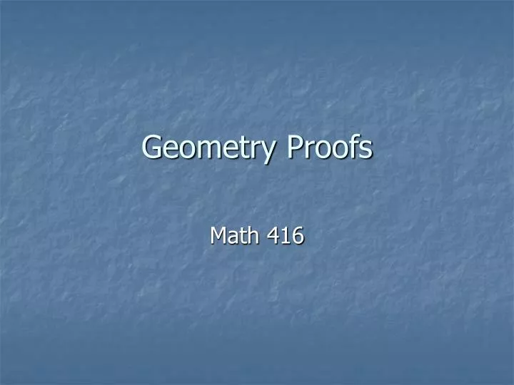 geometry proofs