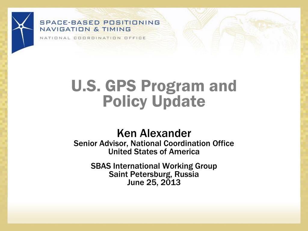 PPT - U.S. GPS Program and Policy Update PowerPoint Presentation, free ...