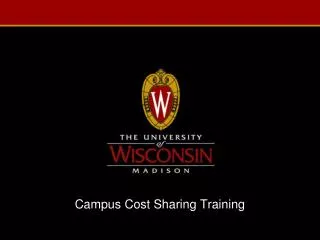 Campus Cost Sharing Training