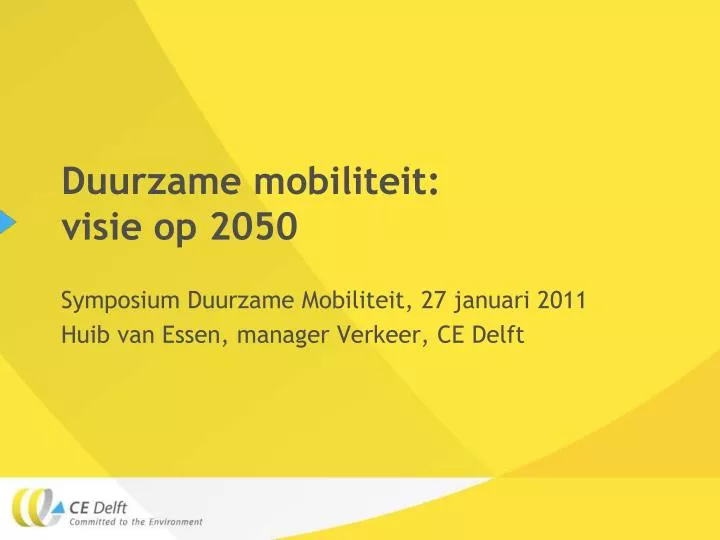 duurzame mobiliteit visie op 2050
