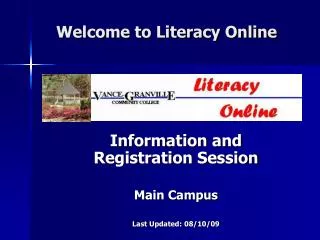 Welcome to Literacy Online