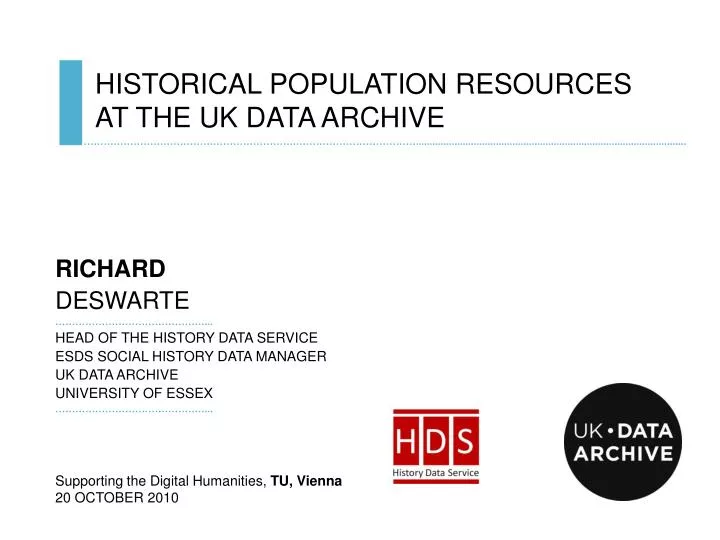 historical population resources at the uk data archive