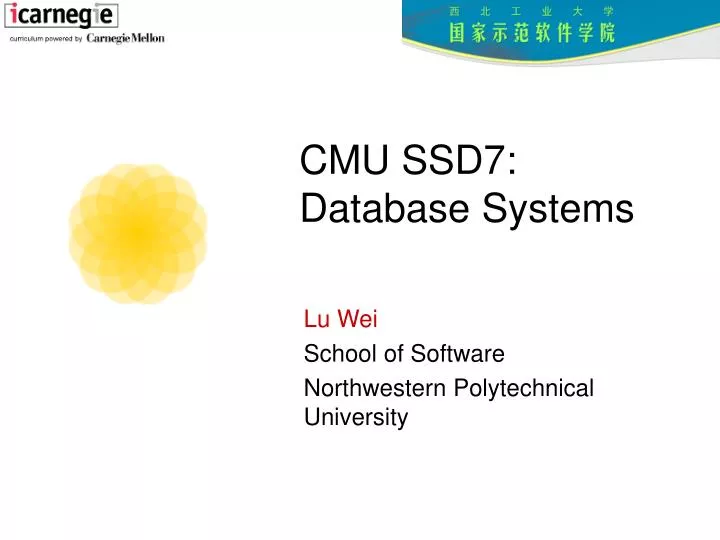 cmu ssd7 database systems