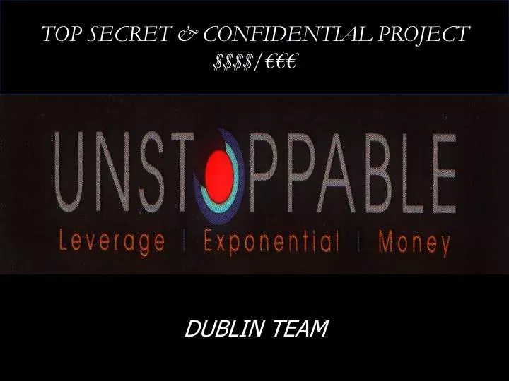 top secret confidential project